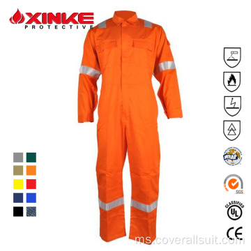 Hi vis fr untuk coverall dengan pita reflektif